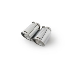 Remus Mini F56 steel chrome tailpipes slash cut