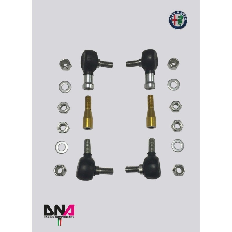 Alfa Romeo Racing Rods Alfa Giulietta-DNA Racing rear racing sway bar tie rods on uniball kit