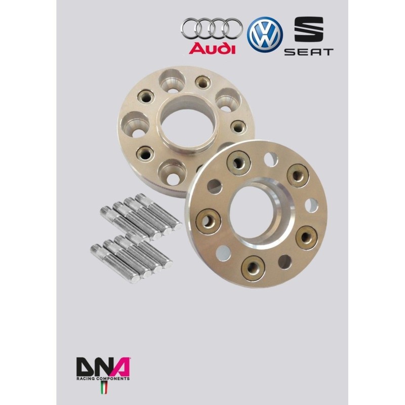 Audi A3 8P1-8P7-8PA (2003-2012)-DNA Racing Wheel Spacers with insert and bolts