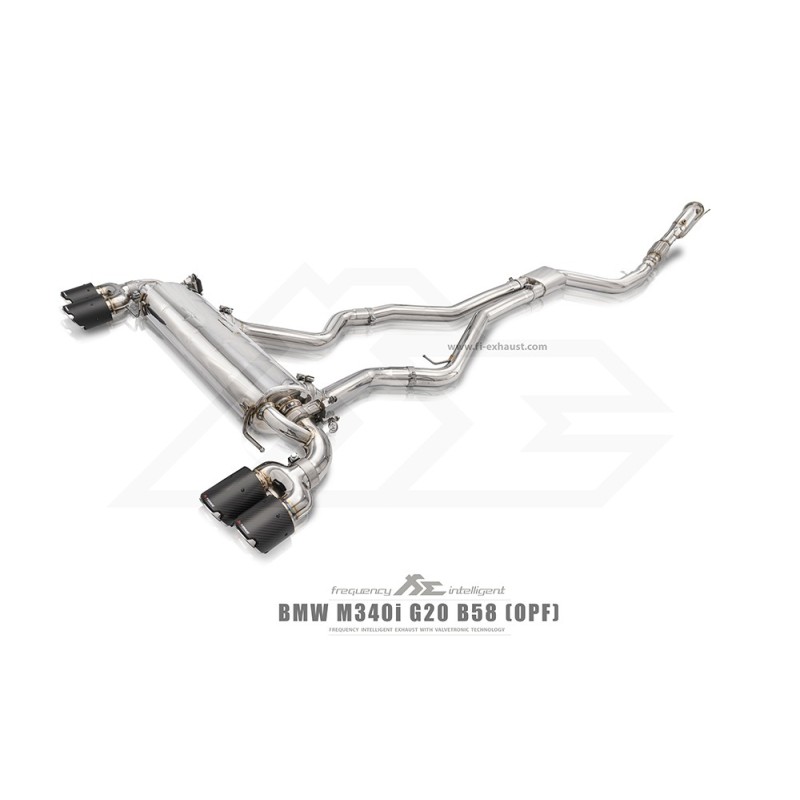 BMW Serie 3 G20/G21 M340i B58 - Scarico sportivo FI Exhaust con valvole