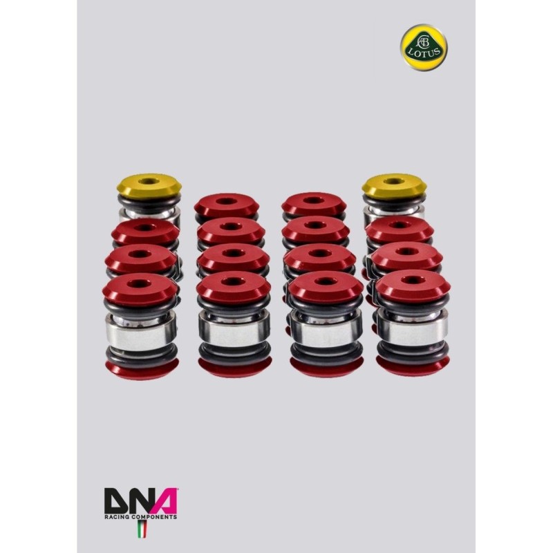 Lotus Elise/Exige L4-DNA Racing standard suspension arms uniball kit (complete) Lotus Elise/Exige L4-DNA Racing standard suspension arms uniball kit (complete)