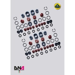 Lotus Exige V6-DNA Racing front and rear suspension arms uniball kit