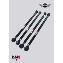 Mini Cooper R50-R52-R53-DNA Racing rear adjustable camber & toe suspension tie rods kit