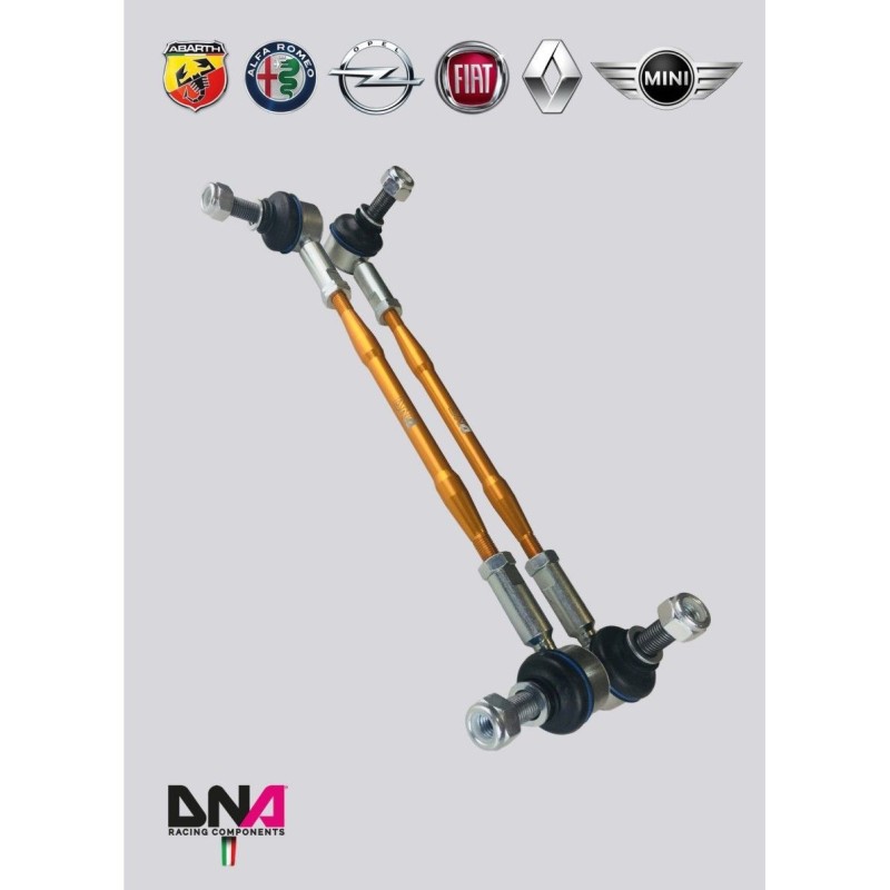 Mini Cooper R50-R52-R53-Kit tiranti "Pro Street" barra antirollio anteriore DNA Racing