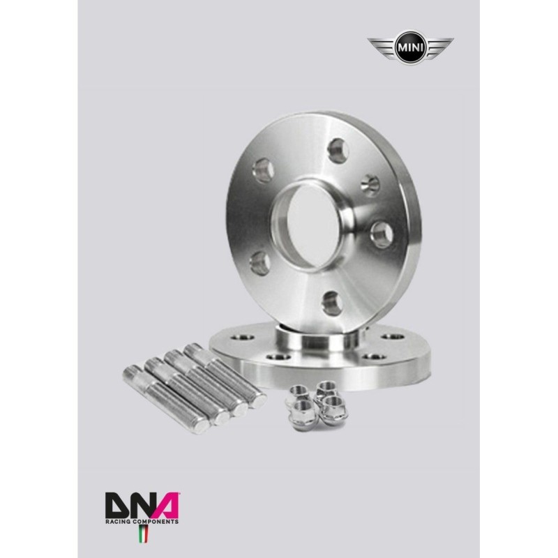 Mini Cooper R50-R52-R53-Distanziali con prigionieri e dadi ruota DNA Racing Mini Cooper R50-R52-R53-Distanziali con prigionieri e dadi ruota DNA Racing