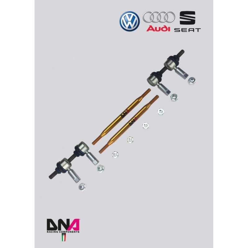 Kit tiranti Pro Street barra antirollio anteriore per Fiat 500 Abarth