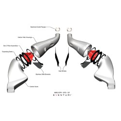 Eventuri Mercedes AMG GTR/GTS/GT - C190/R190 Carbon Air Intake