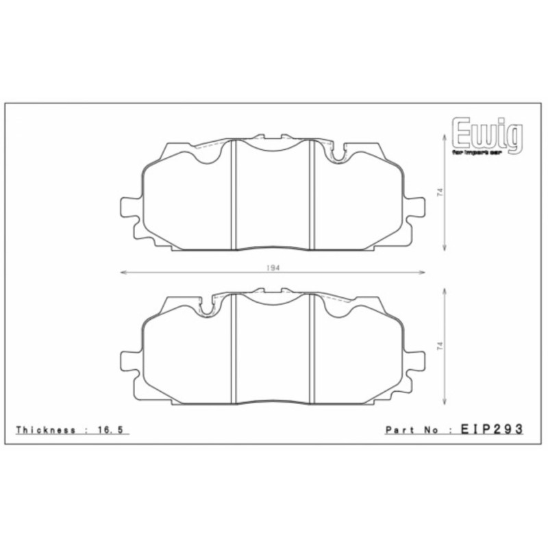 Endless EIP293 Akebono 6 pot VAG RS3 8Y/ S4-RS4 B9 / S5-RS5 B9 / Cupra