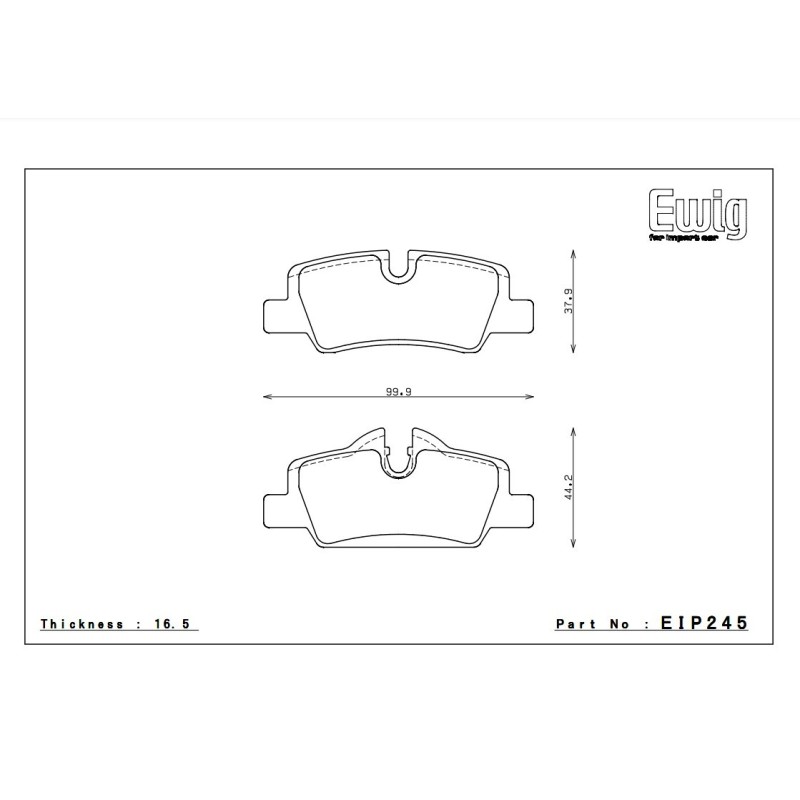 Endless EIP247 Mini Cooper F55/F56/F57 rear brake pads