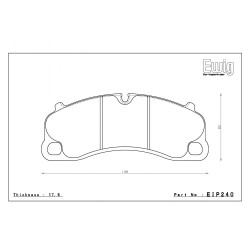 Endless EIP240 Porsche 991-992 GT3-Turbo / 981-982 GT4 cast-iron discs
