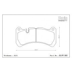 Endless RCP112 Brembo 6 pot W/O BRAKE PAD WEAR SENSOR Maserati Big / WRX STI 17+ / CLK R171