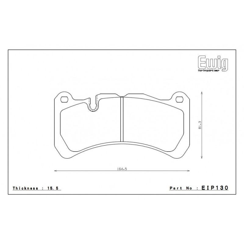 Endless EIP130 Brembo 6 pot WITH BRAKE PAD WEAR SENSOR Maserati Big / WRX STI 17+ / CLK R171