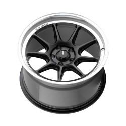 Konig Countergram flow formed MATTE BLACK W/ MATTE MACHINED LIP