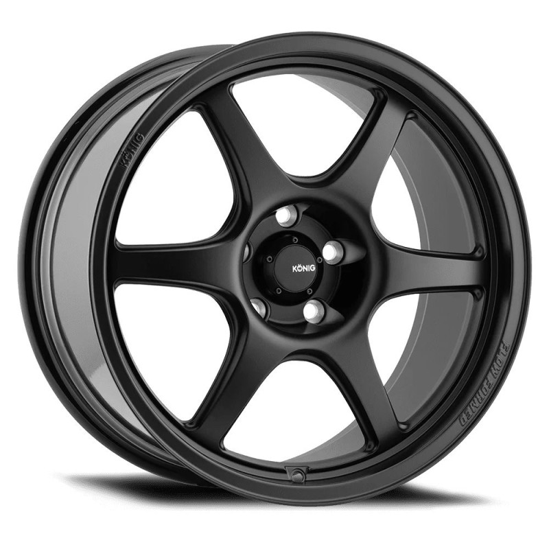 Konig Hexaform flow formed MATTE BLACK