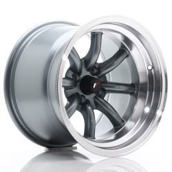 Japan Racing JR19 Gun Metal With Machined Lip