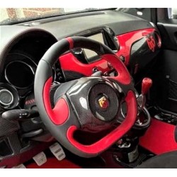 Adattatore + distanziale per volante Alfa 4C su Abarth 595