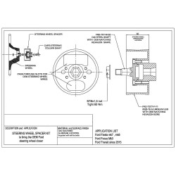 Ford Transit / Connect / Tourneo from 2013 - 60mm steering wheel spacer