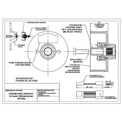 Hyundai Kona & Kona N dal 2017 - Distanziale volante 54mm