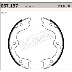 Nissan 370Z Z34 - Ganasce freno a mano mescola racing Fri.Tech.