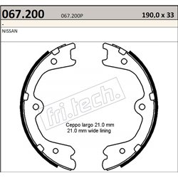 Nissan GT-R R35 - Fri.Tech. racing Handbrake Shoes