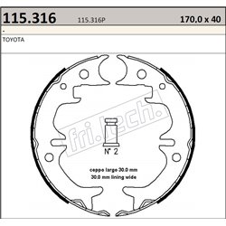 Toyota Celica T20 - Fri.Tech. racing Handbrake Shoes