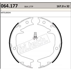 Mitsubishi Eclipse II D3 - Fri.Tech. racing Handbrake Shoes