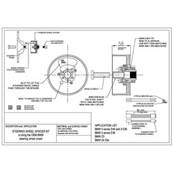 BMW Z4 E85/E86/Z4M - Distanziale volante 58mm