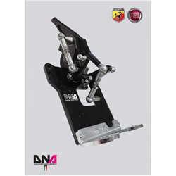 Abarth 500-Kit torretta cambio regolabile anodizzata nera DNA Racing
